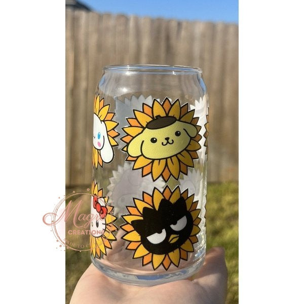 Sunflower HK and Friends Libbey Glass Cup
