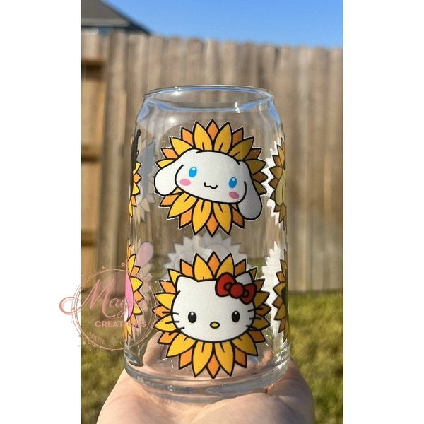 Sunflower HK and Friends Libbey Glass Cup