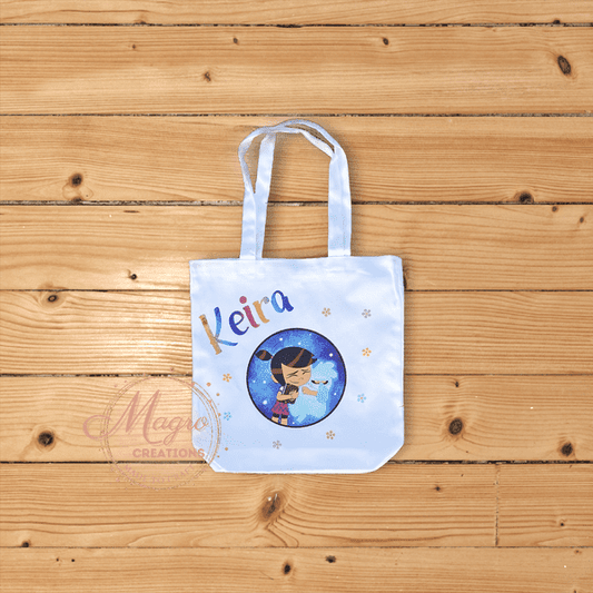 Customized HTV Printed Tote Canvas Bag