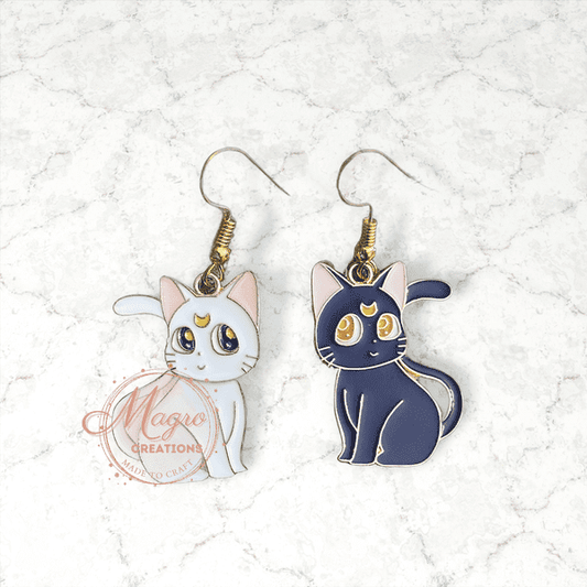 Cartoon Cat Couple Earrings