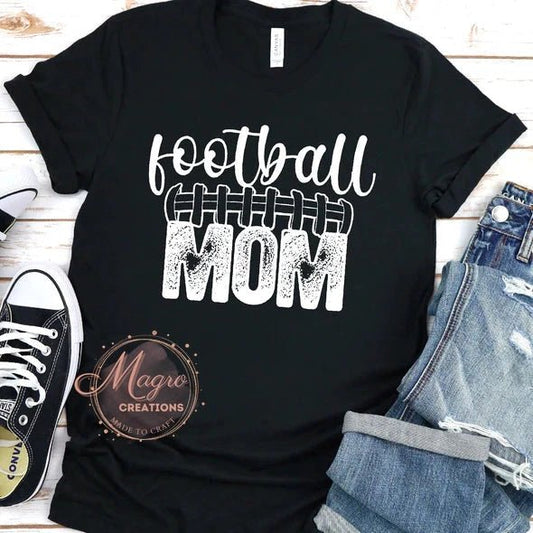 Screen Printed Adult T-Shirt "Football Mom"