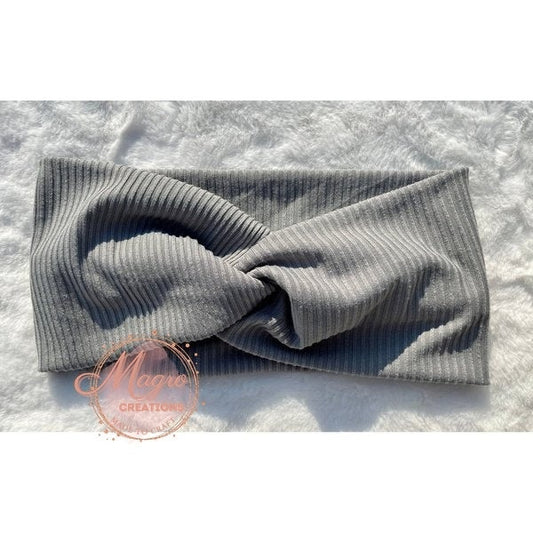 Solid Color Twist Top Soft and Stretchy Headband
