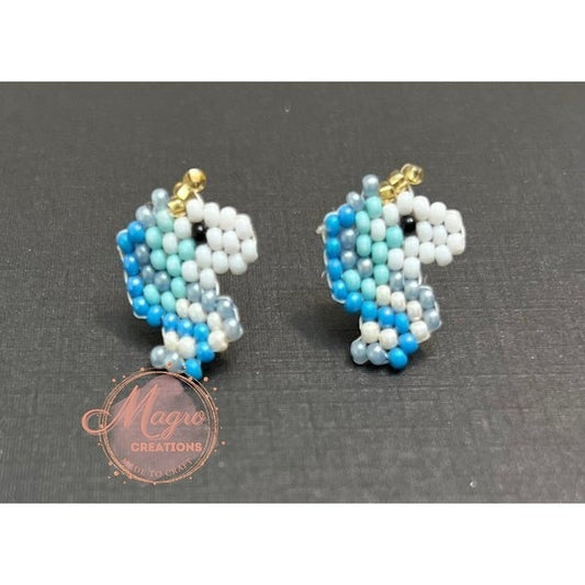 Unicorn beaded earrings