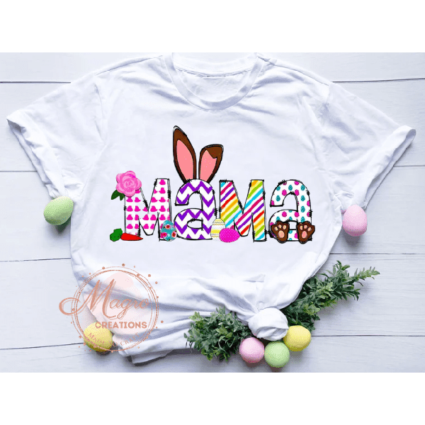 Easter Mama Shirt HTV Transfer Print