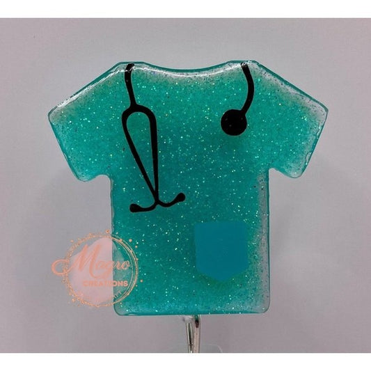 Cute Retractable Scrub Shirt ID School Work Badge Reel